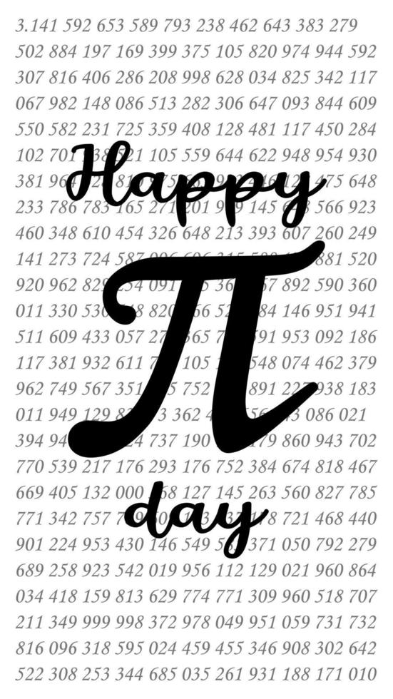 Happy international day of mathematics vector background illustration.
