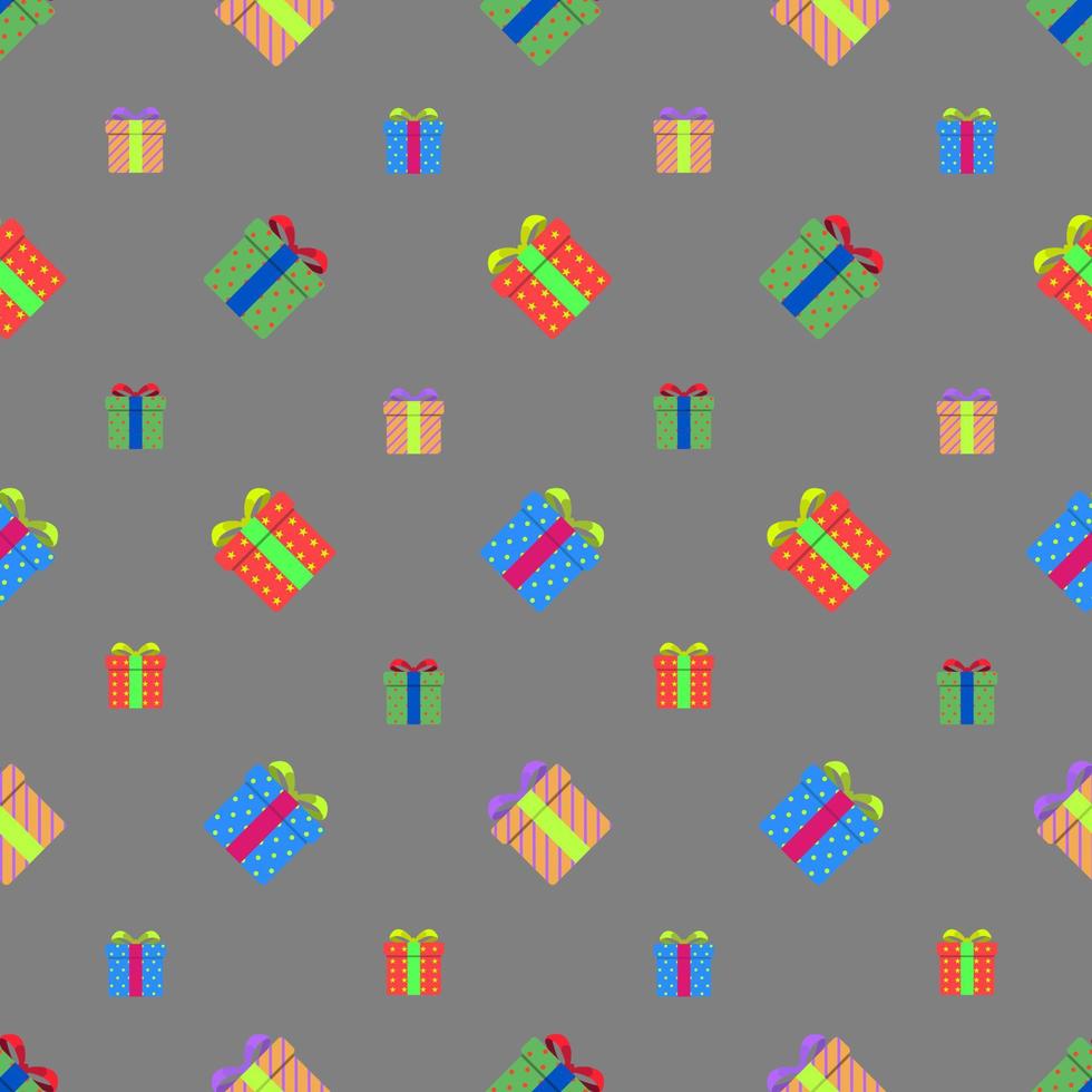 Party presents colorful seamless pattern with hearts and stars vector