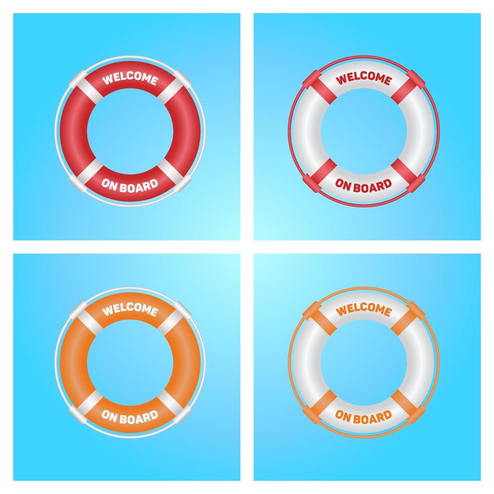 Lifebuoy 3D illustration vector