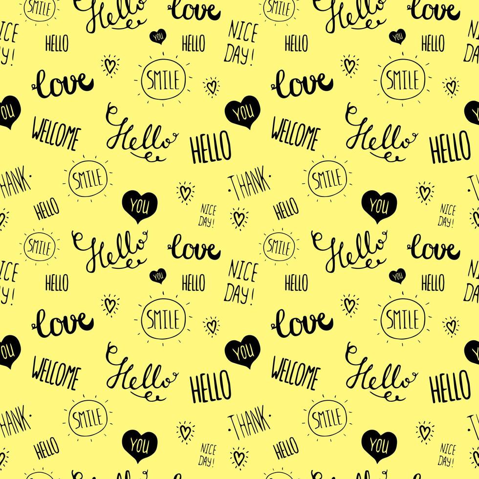 Seamless Pattern with Cute Childish Holiday Doodles vector