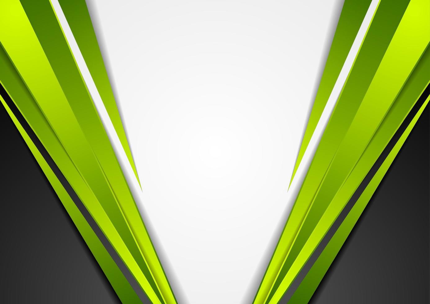 Grey, green and black tech corporate background vector
