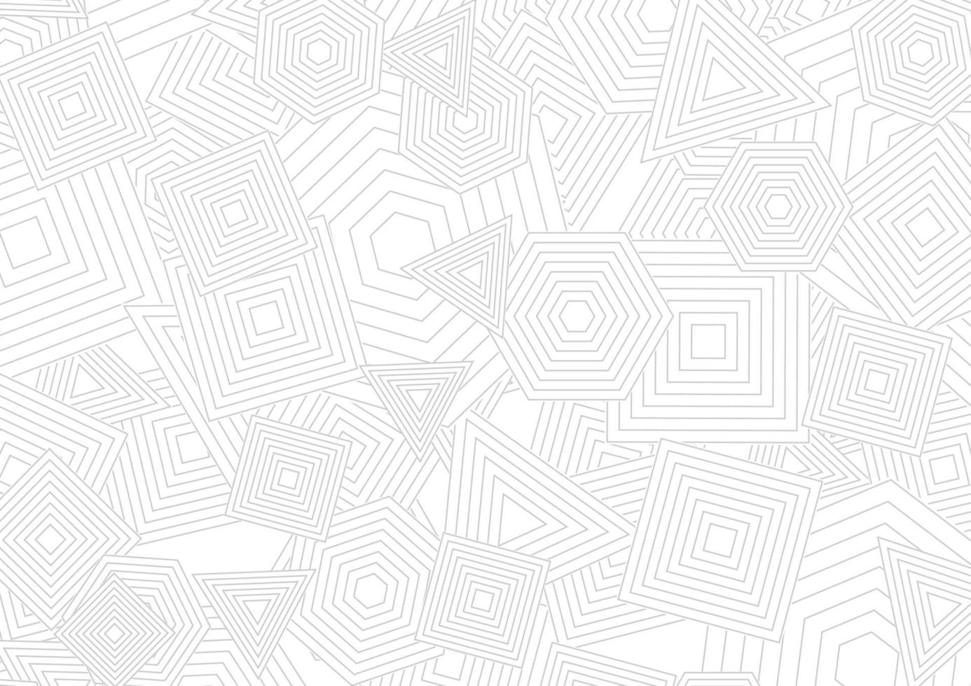 Grey white geometric shapes abstract background vector