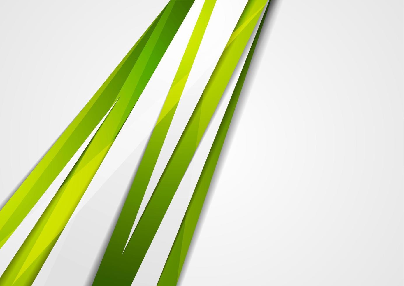 Bright green abstract stripes corporate background vector