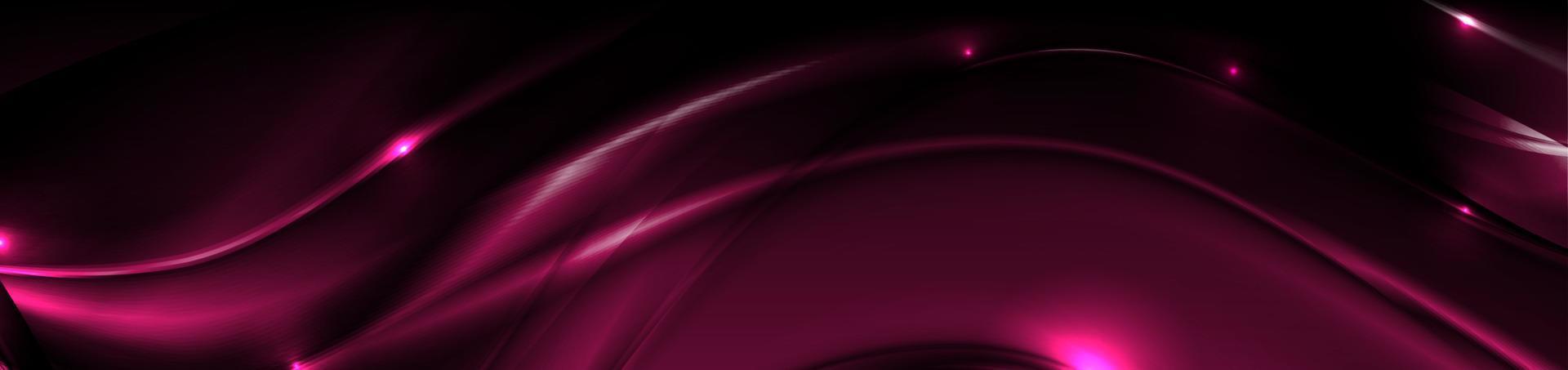 Abstract dark purple liquid blurred neon waves vector banner