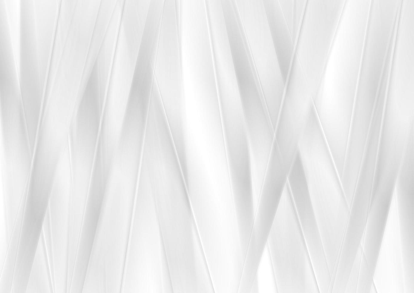 Abstract white glossy smooth stripes vector background