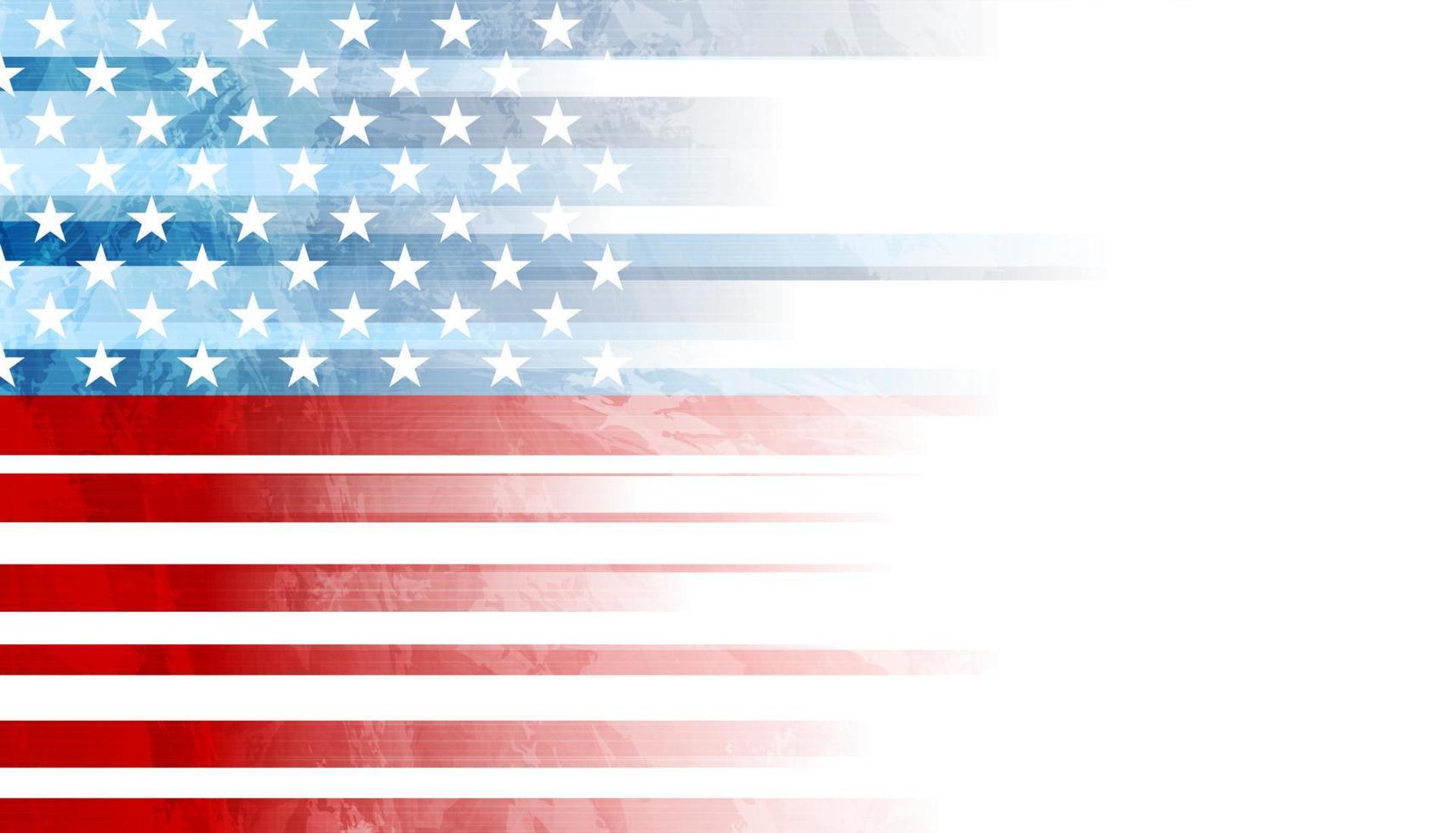 Grunge concept USA flag abstract background vector