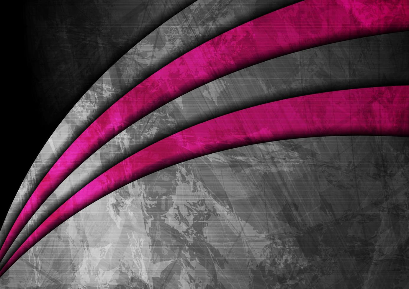 Grunge wavy corporate pink and grey abstract background vector