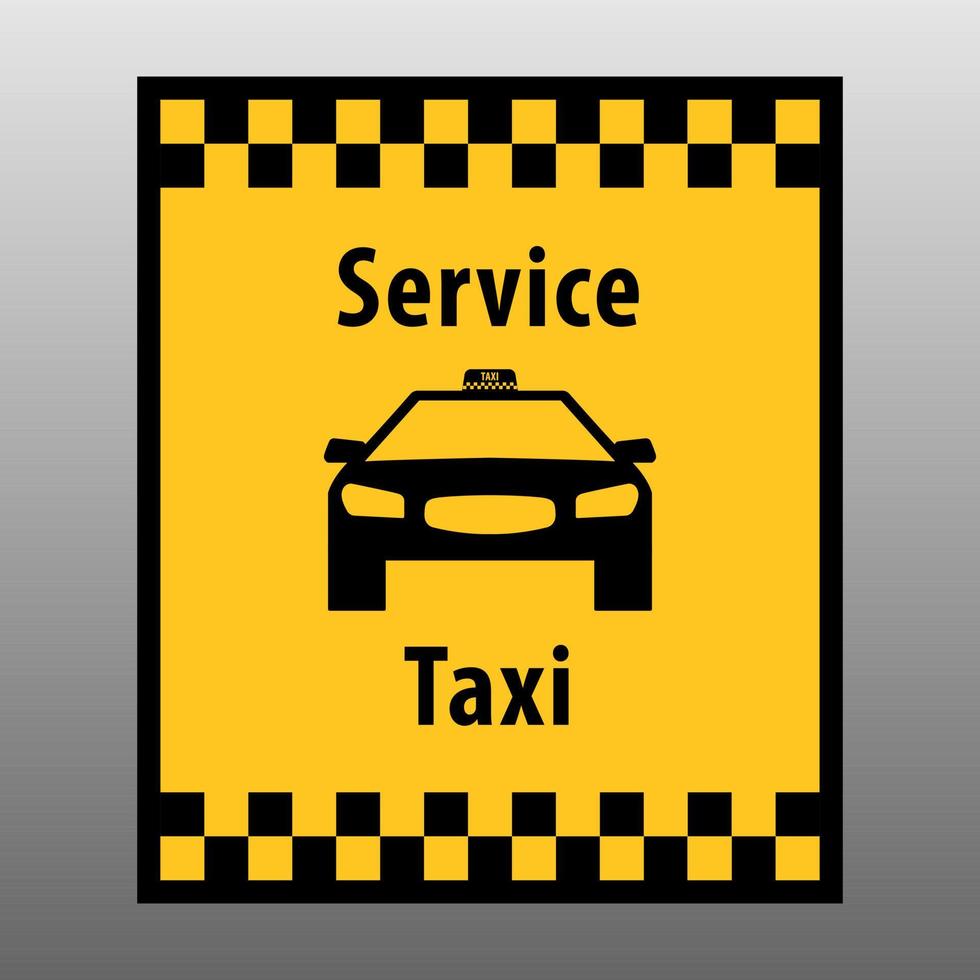 Vector flat taxi logo isolated on white background. Car face icon silhouette. Auto logo template. Taxi service brand design.