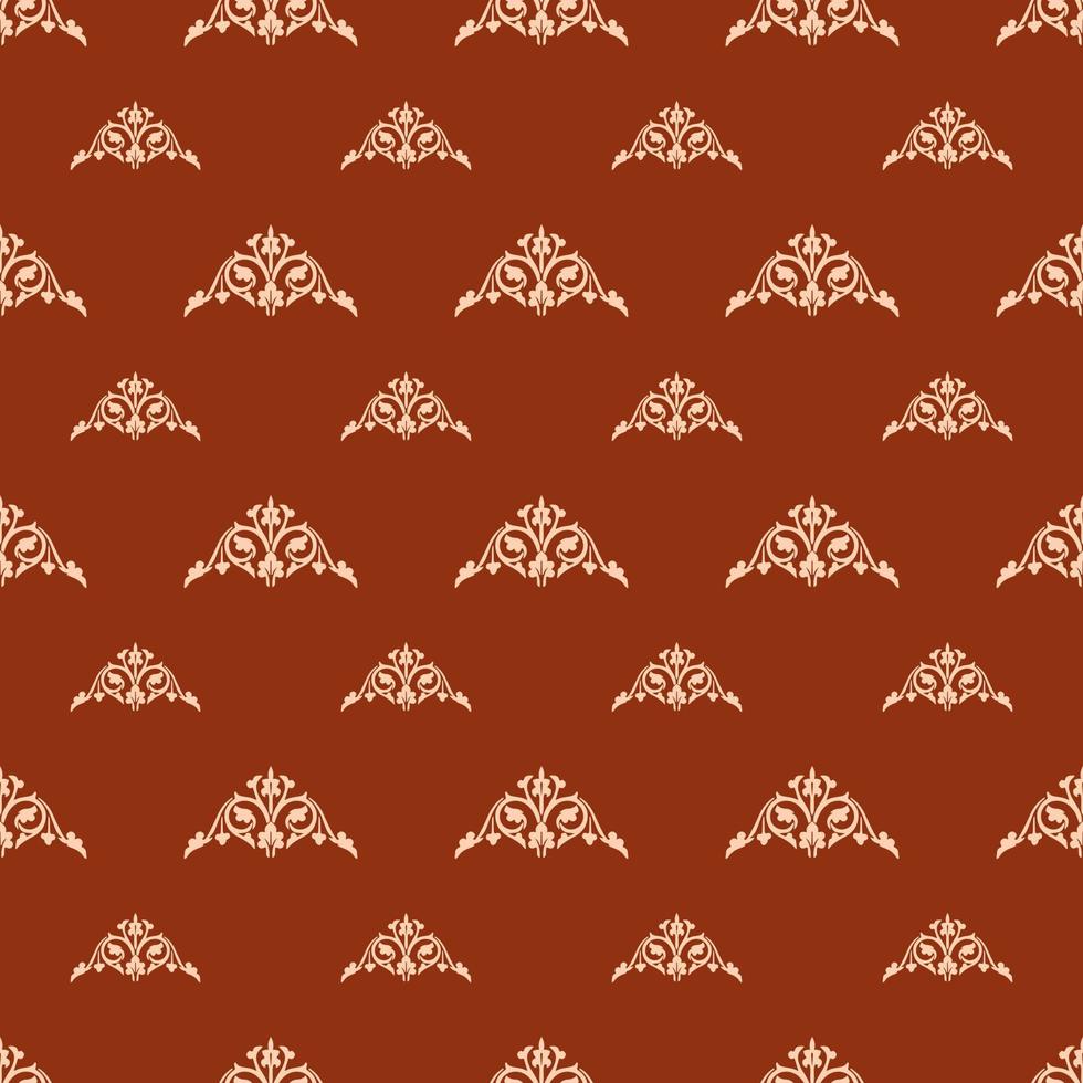 Damask seamless pattern element. Vector classical luxury old fashioned damask ornament, royal victorian seamless texture for wallpapers, textile, wrapping.