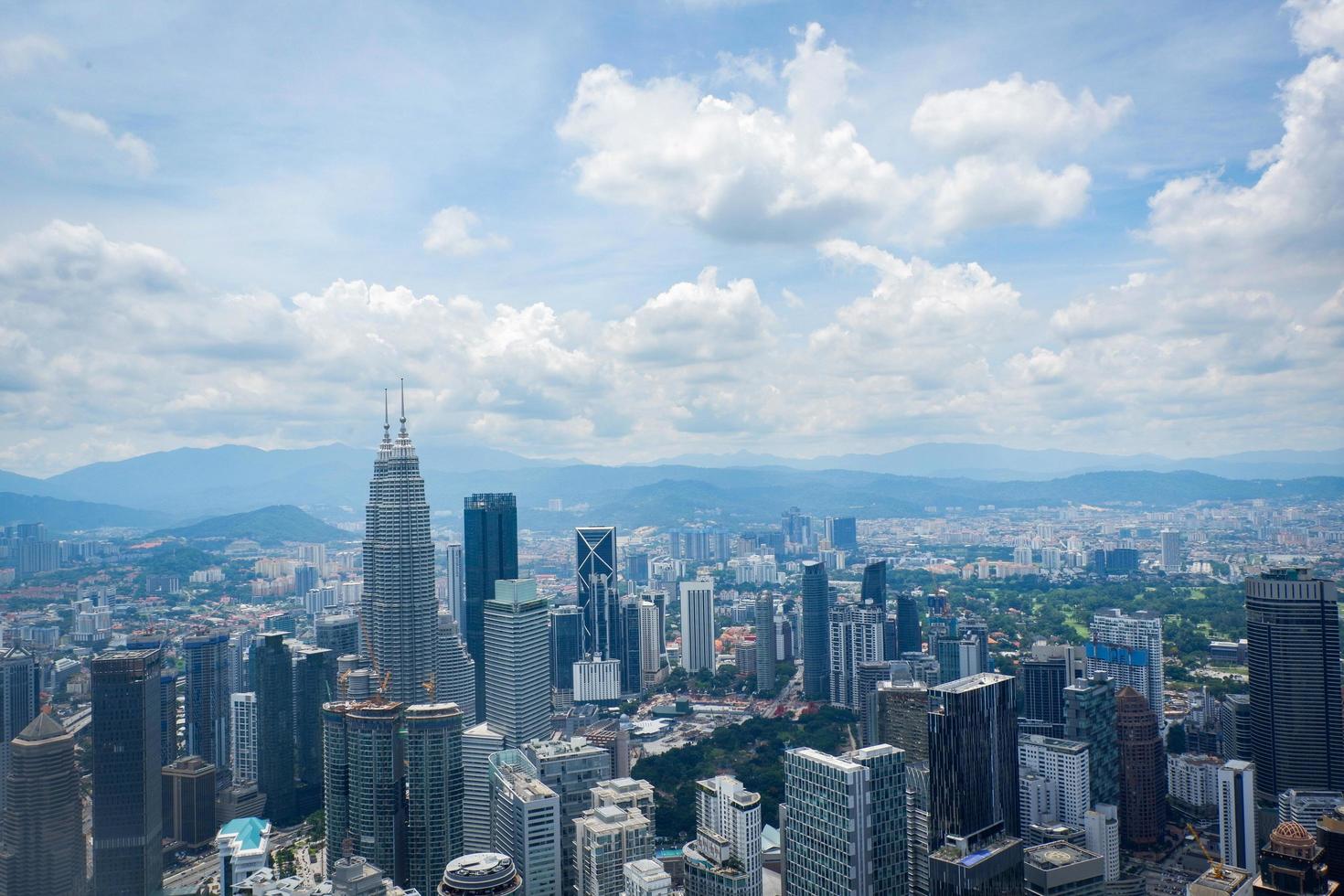 Kuala Lumpur city landscape view of skyline top view in Kuala Lumpur Malaysia Asian photo