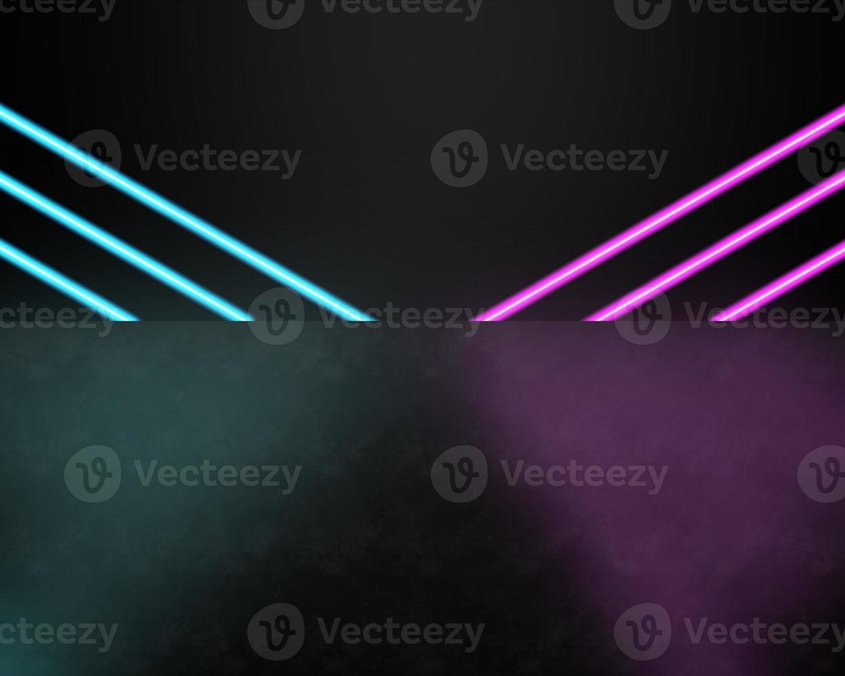 Abstract light frame, glow effect, glow lines, straight broken lines, glare tape LEDneon  blue pink backgroundglow abstractbeautiful glowing lines photo