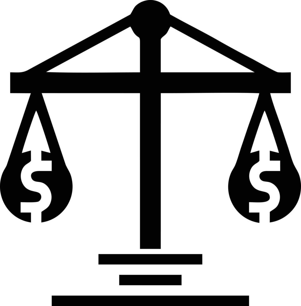 Scale balance icon symbol design, Illustration of the law balance icon vector image. EPS 10