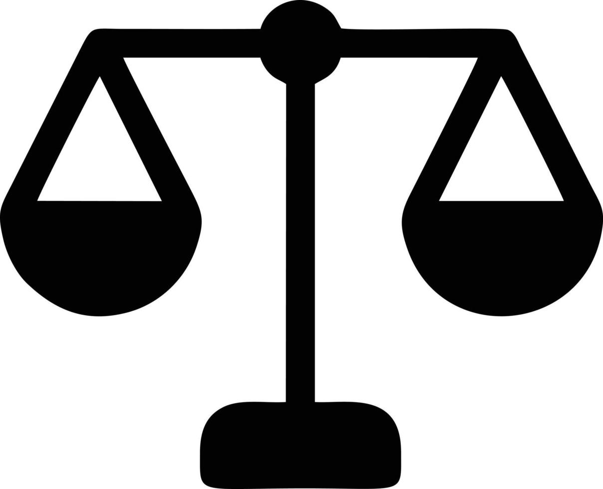 Scale balance icon symbol design, Illustration of the law balance icon vector image. EPS 10