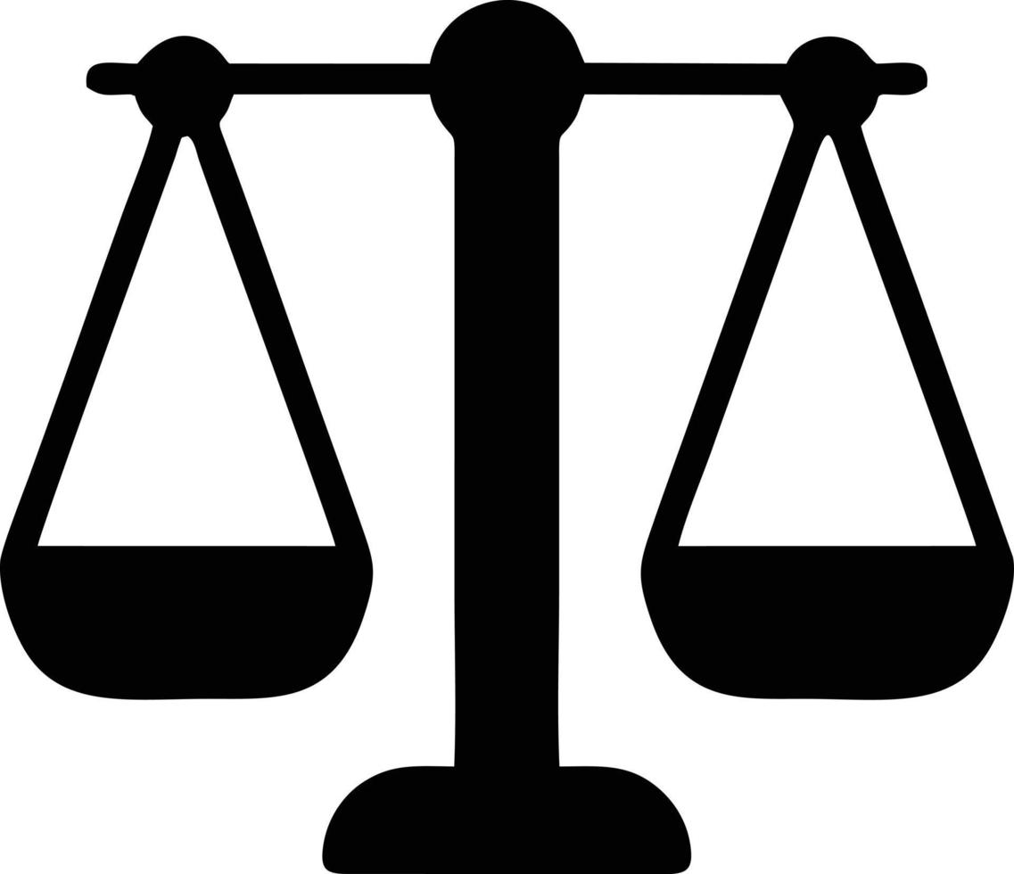 Scale balance icon symbol design, Illustration of the law balance icon vector image. EPS 10