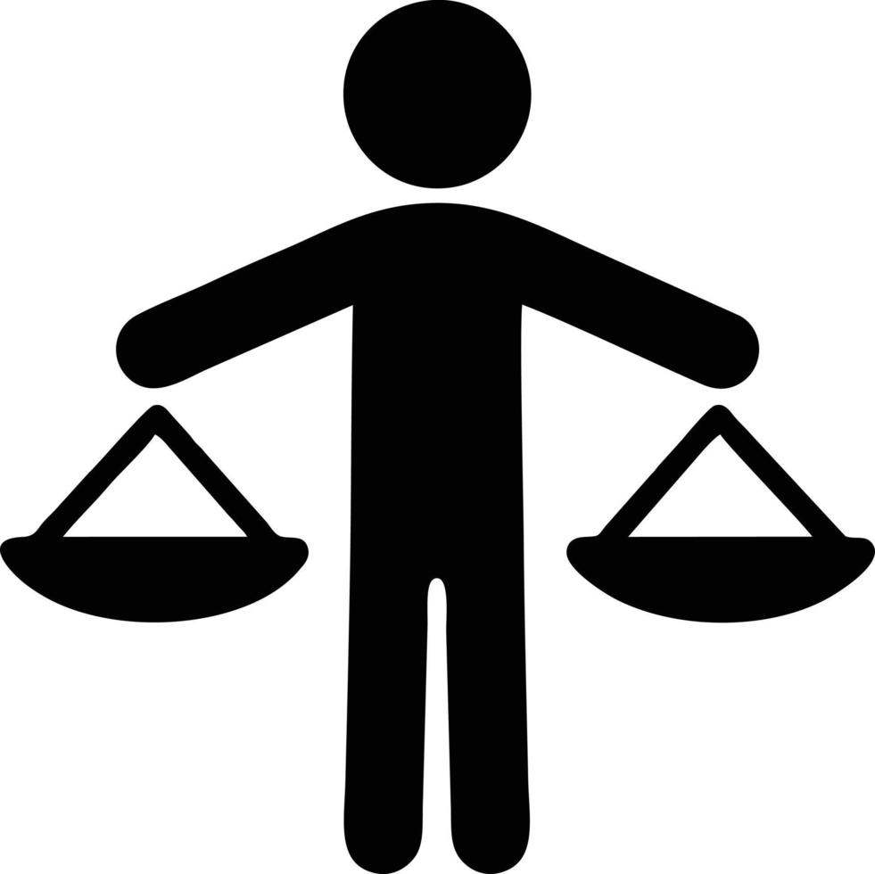 Scale balance icon symbol design, Illustration of the law balance icon vector image. EPS 10