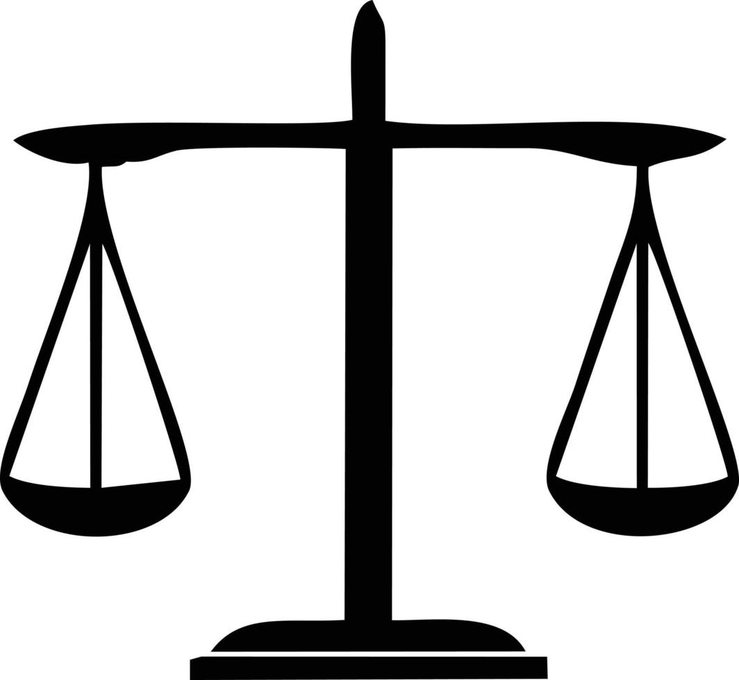 Scale balance icon symbol design, Illustration of the law balance icon vector image. EPS 10