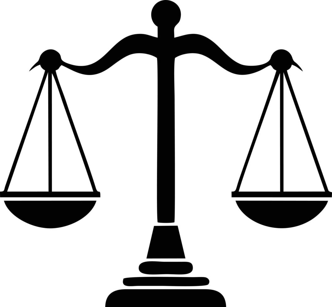 Scale balance icon symbol design, Illustration of the law balance icon vector image. EPS 10