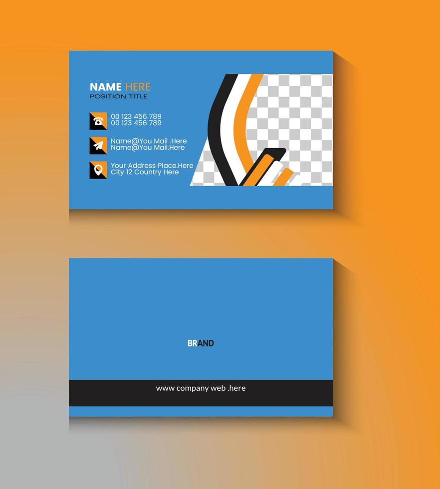 Modern and clean business  cad  design template vector