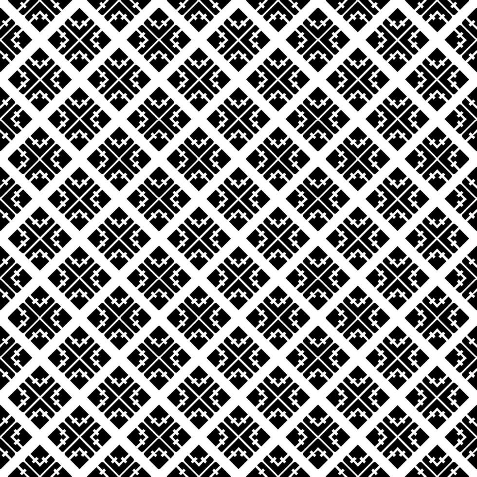 Black and white seamless pattern texture. Greyscale ornamental graphic design. vector