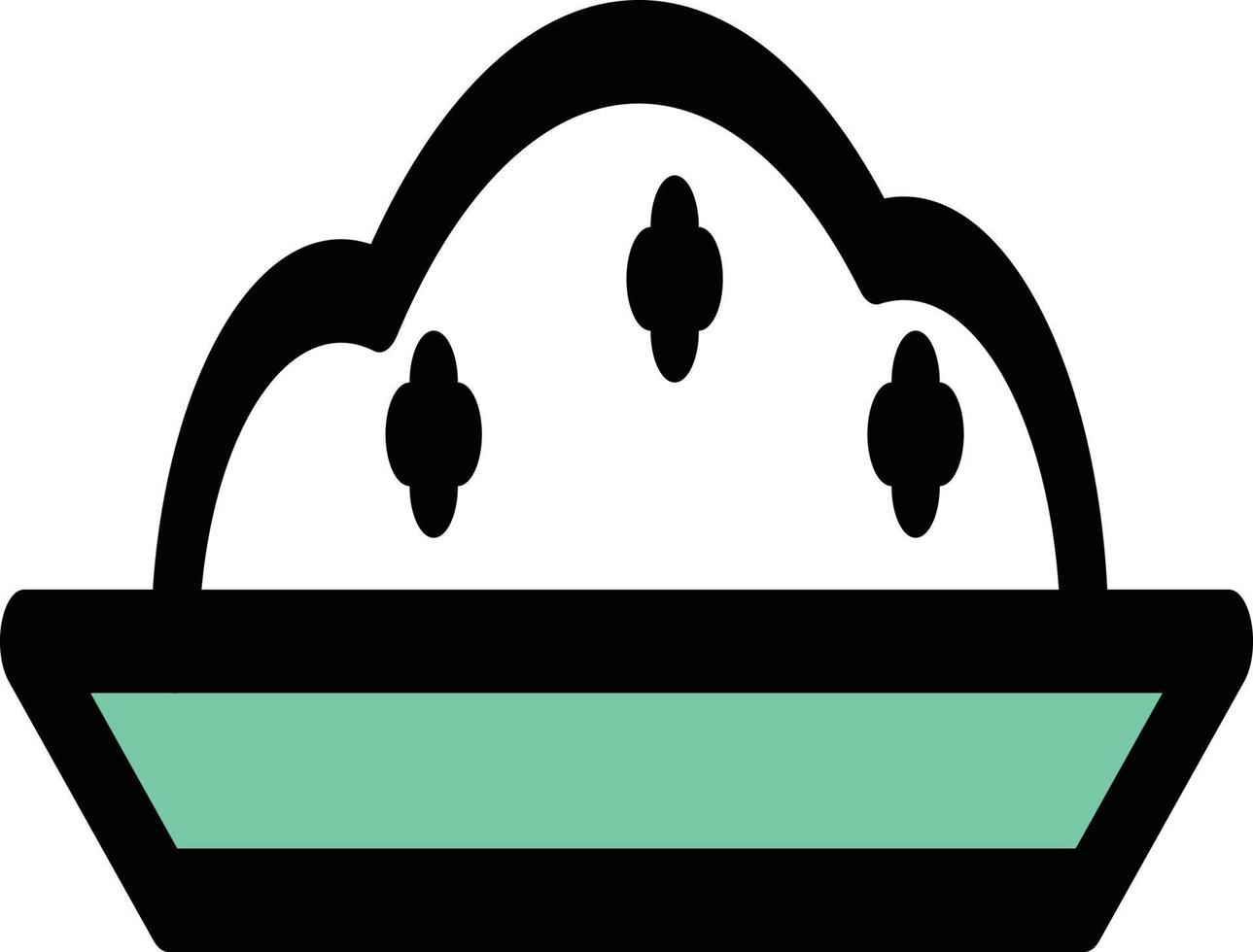 a plate of rice vector