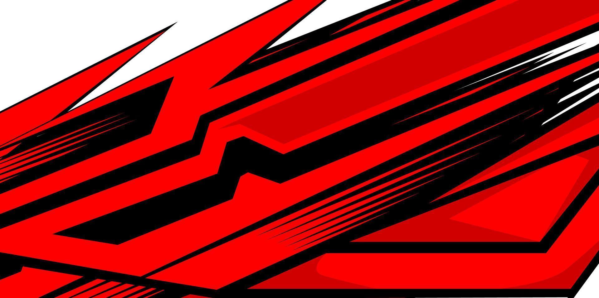 racing stripes red black decals vector