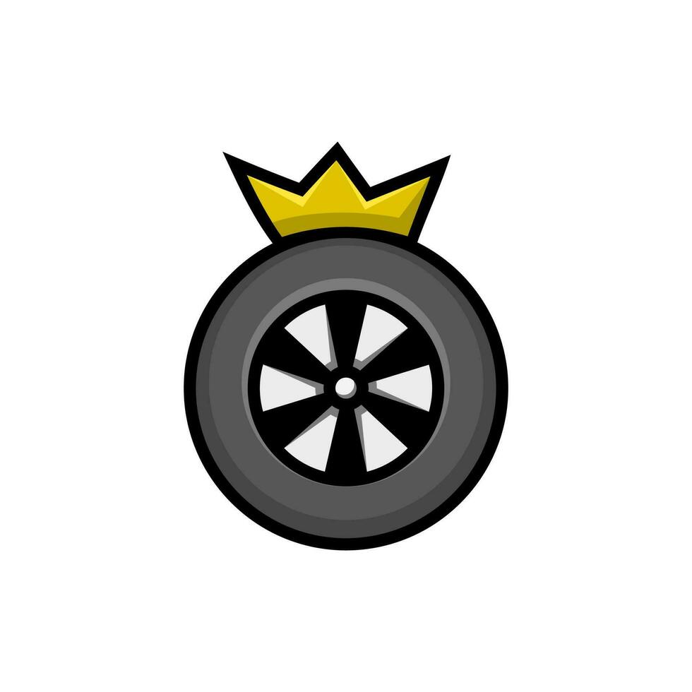 rueda Rey de el coche. vector ilustración.