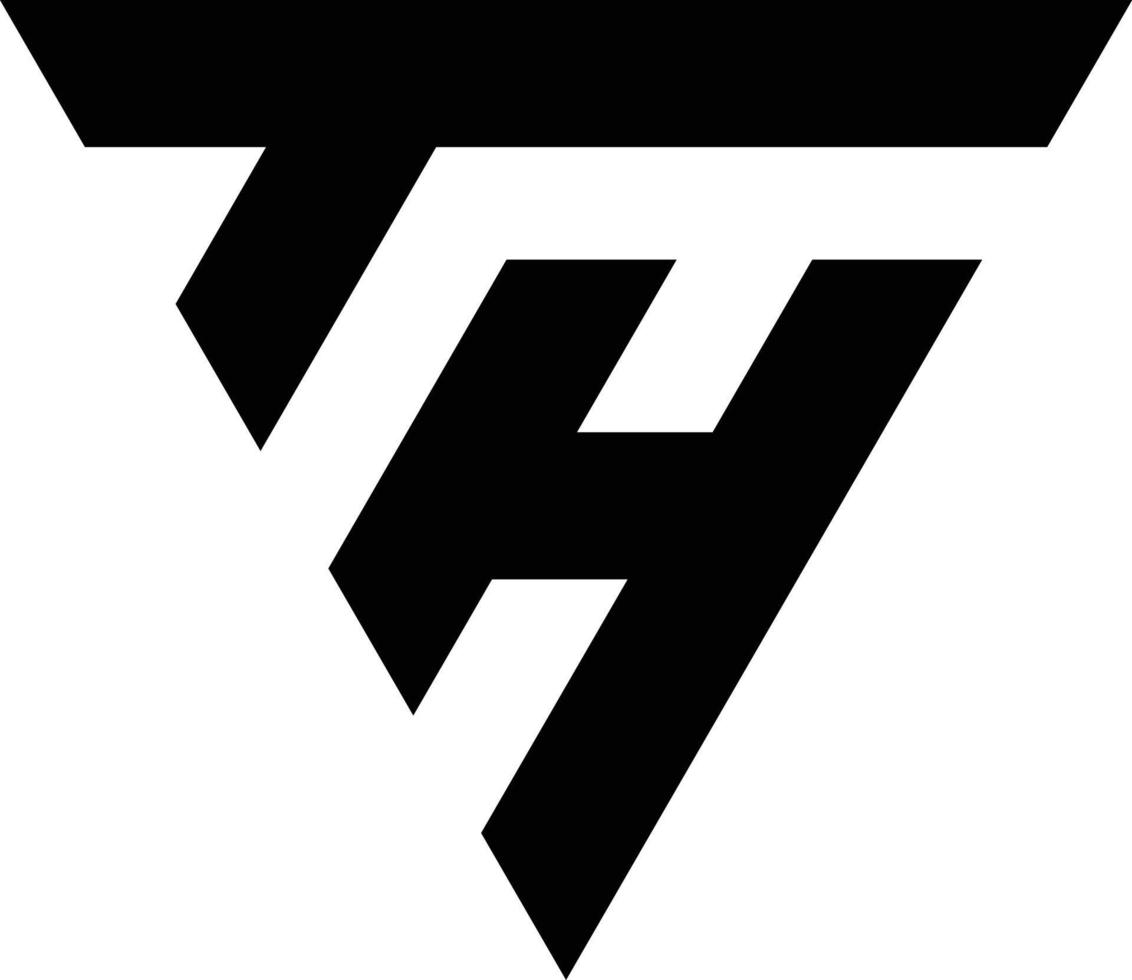 th logo y icono vector