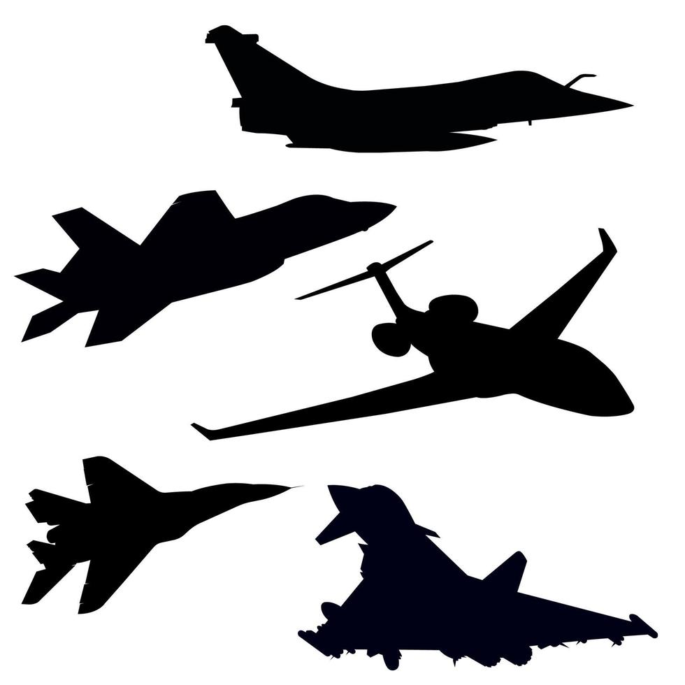 Jets silhouette vector