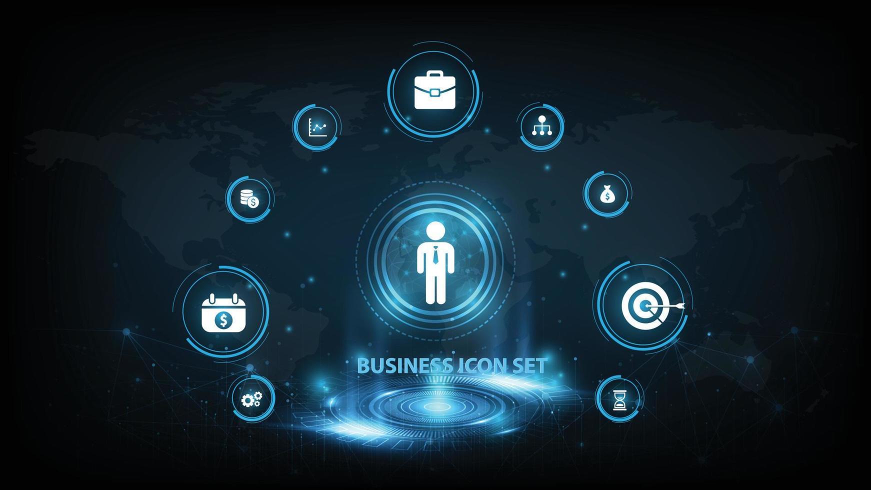 Business, Technology, Internet and network concept. Digital Marketing content planning advertising strategy concept. vector