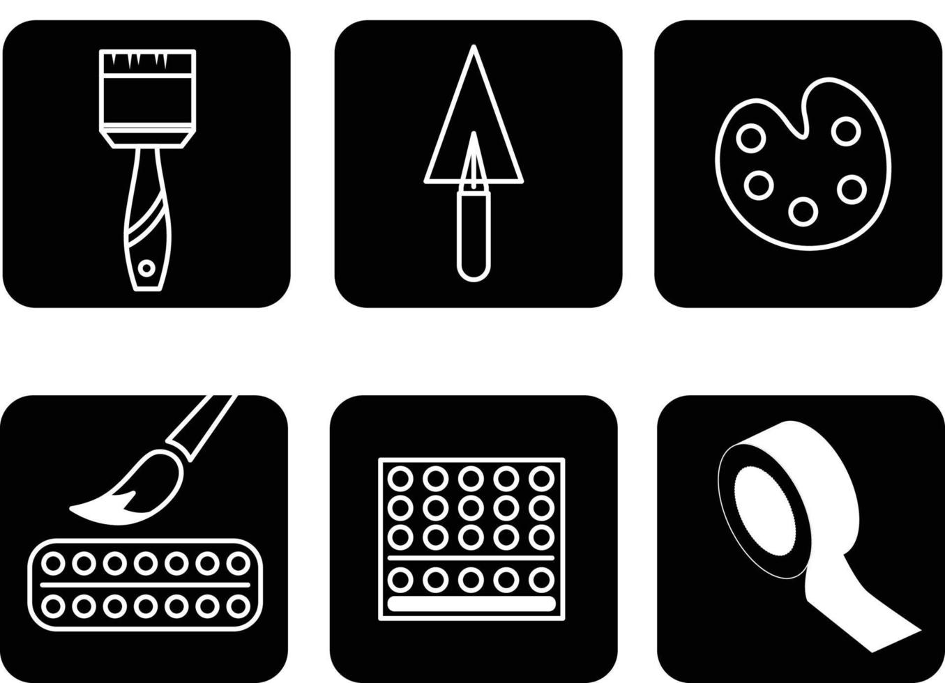 Painting Icon Vector Art, Icons, and Graphics vector illustrations