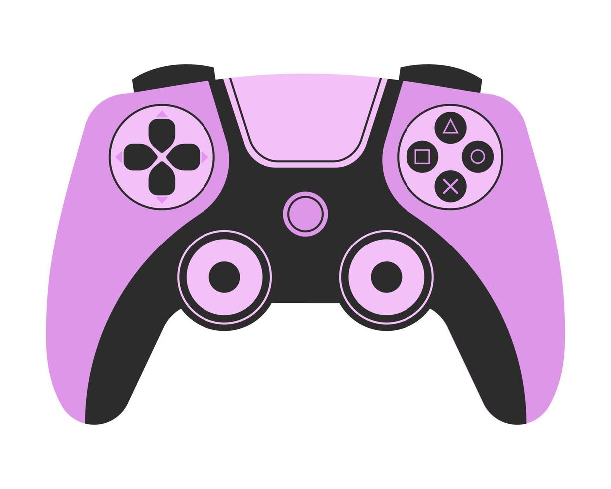 Joystick for computer video games. Console game. Vector illustration.