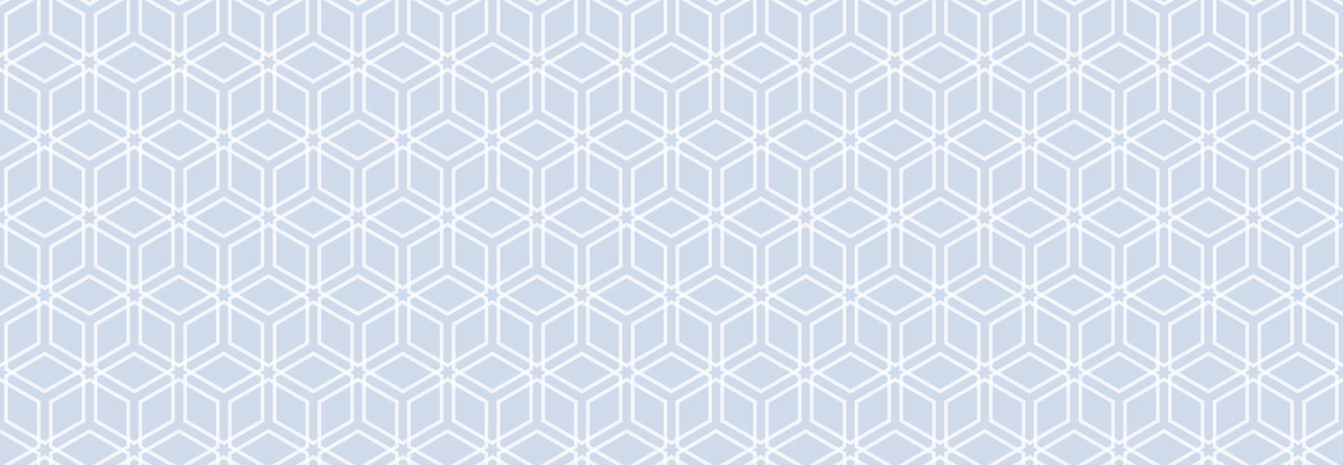 A pattern of cubes in a linear style on a gray background for printing and decoration. Vector illustration.