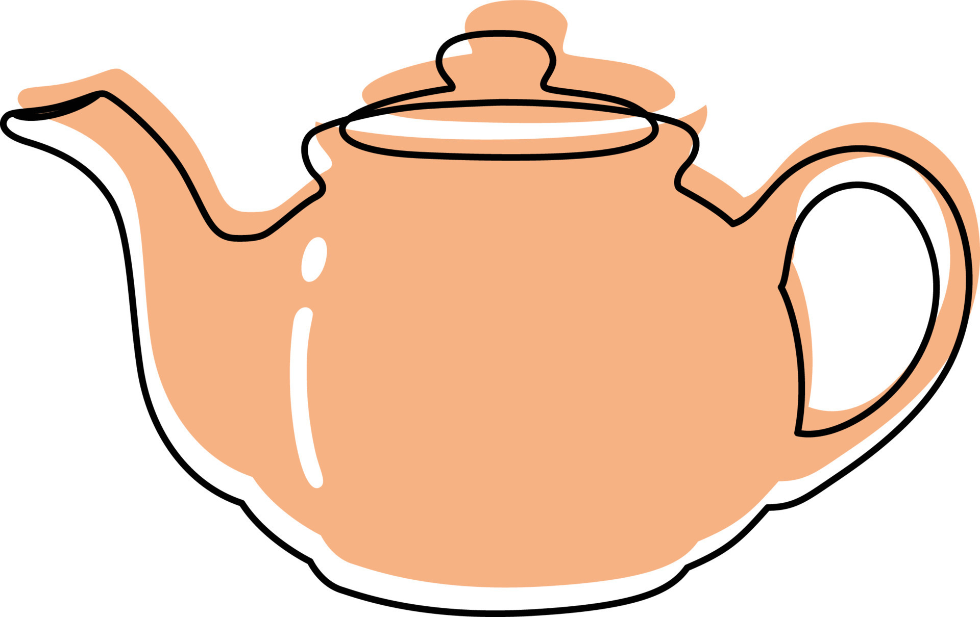 Tea pot vector doodle style illustration clip art 21861480 Vector Art at  Vecteezy