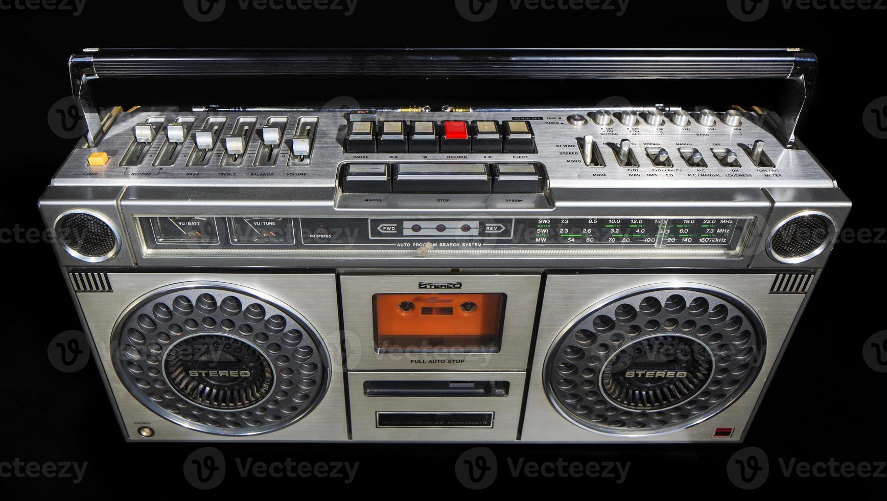 vintage ghettoblaster stereo photo