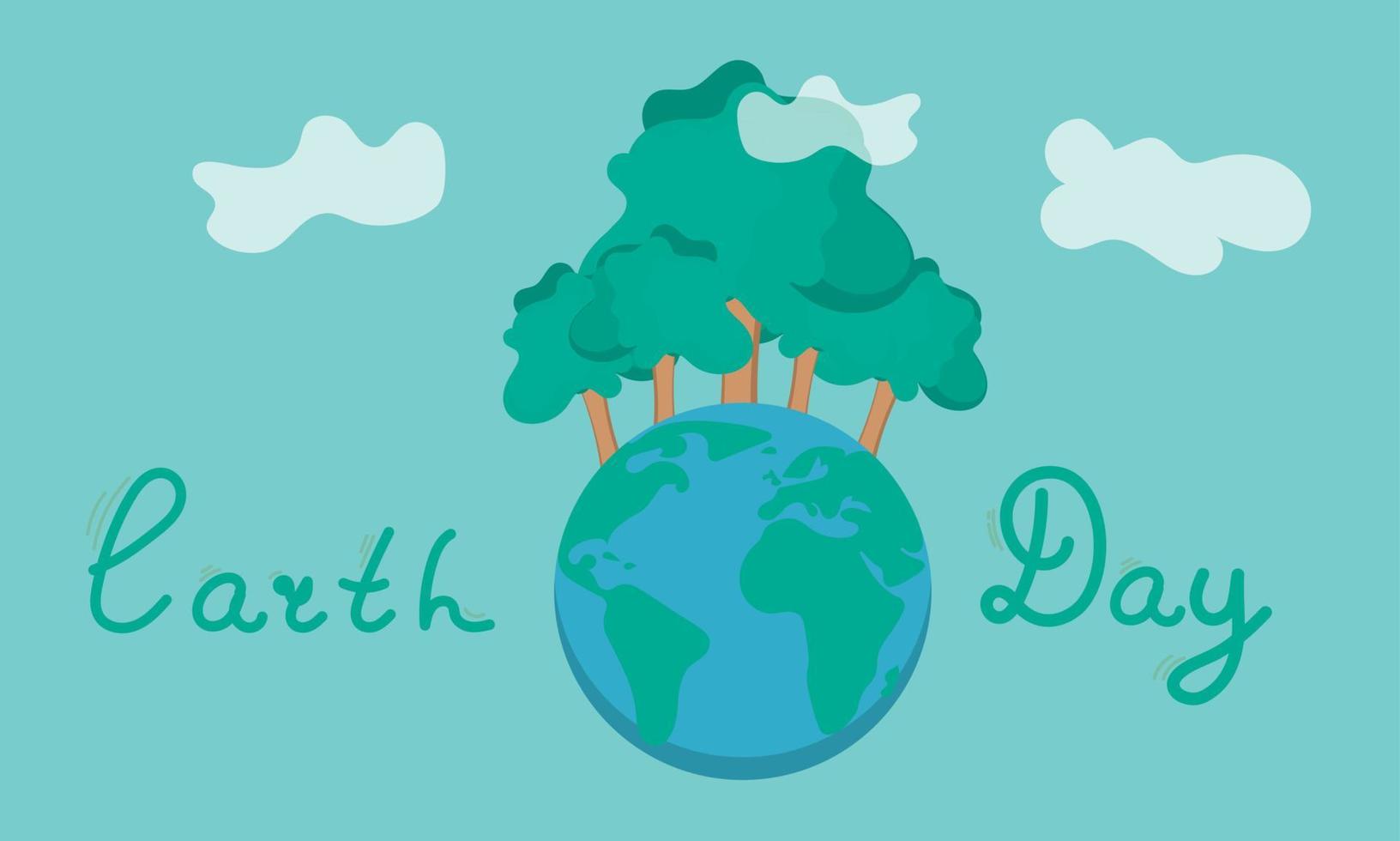 save the planet vector