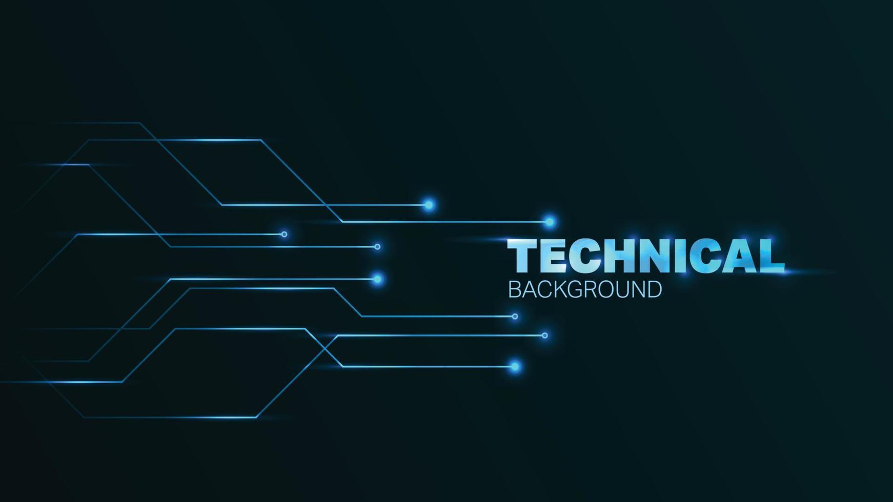 Technical background with lines vector