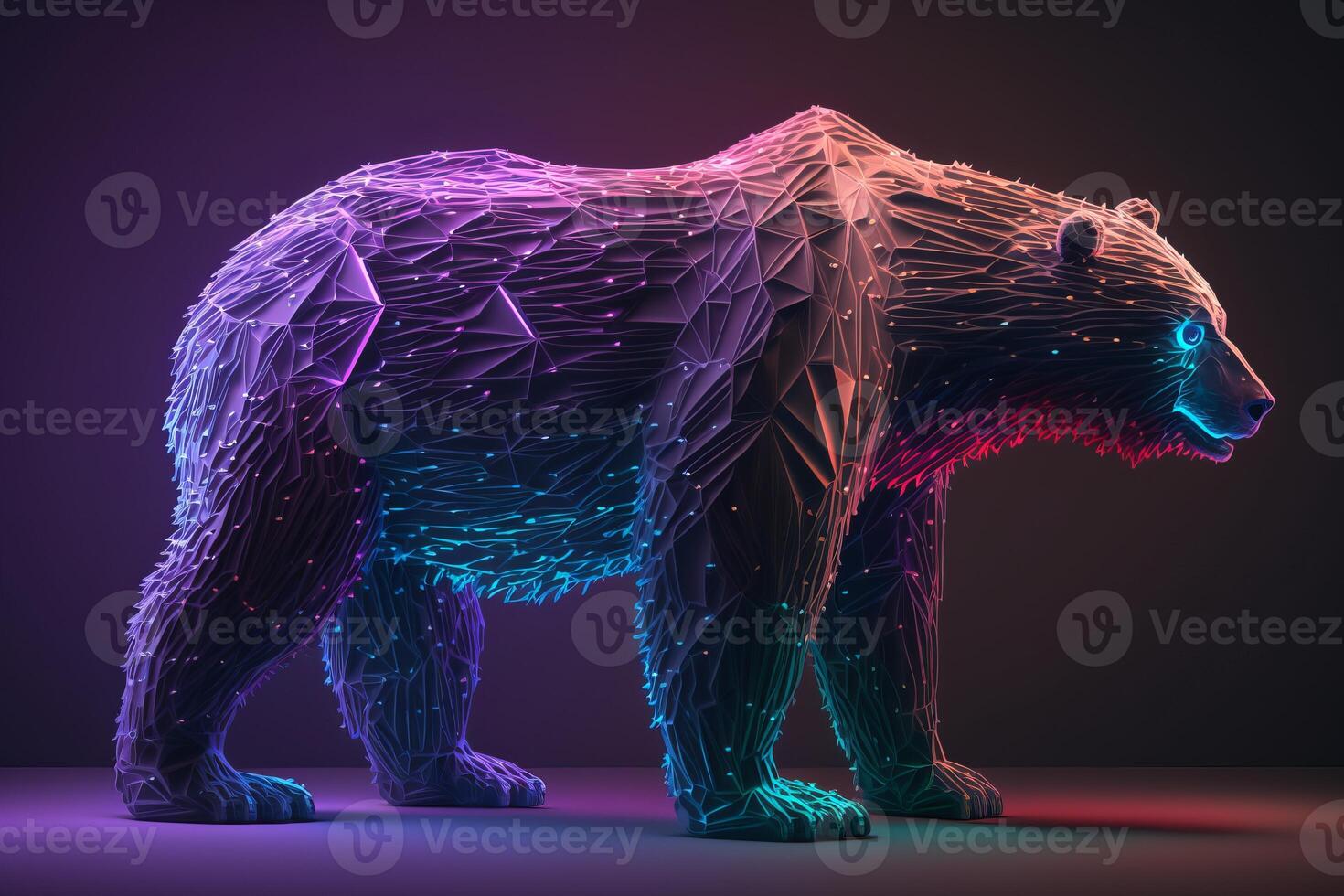 Bear or bearish market in crypto currency or stocks trading. photo