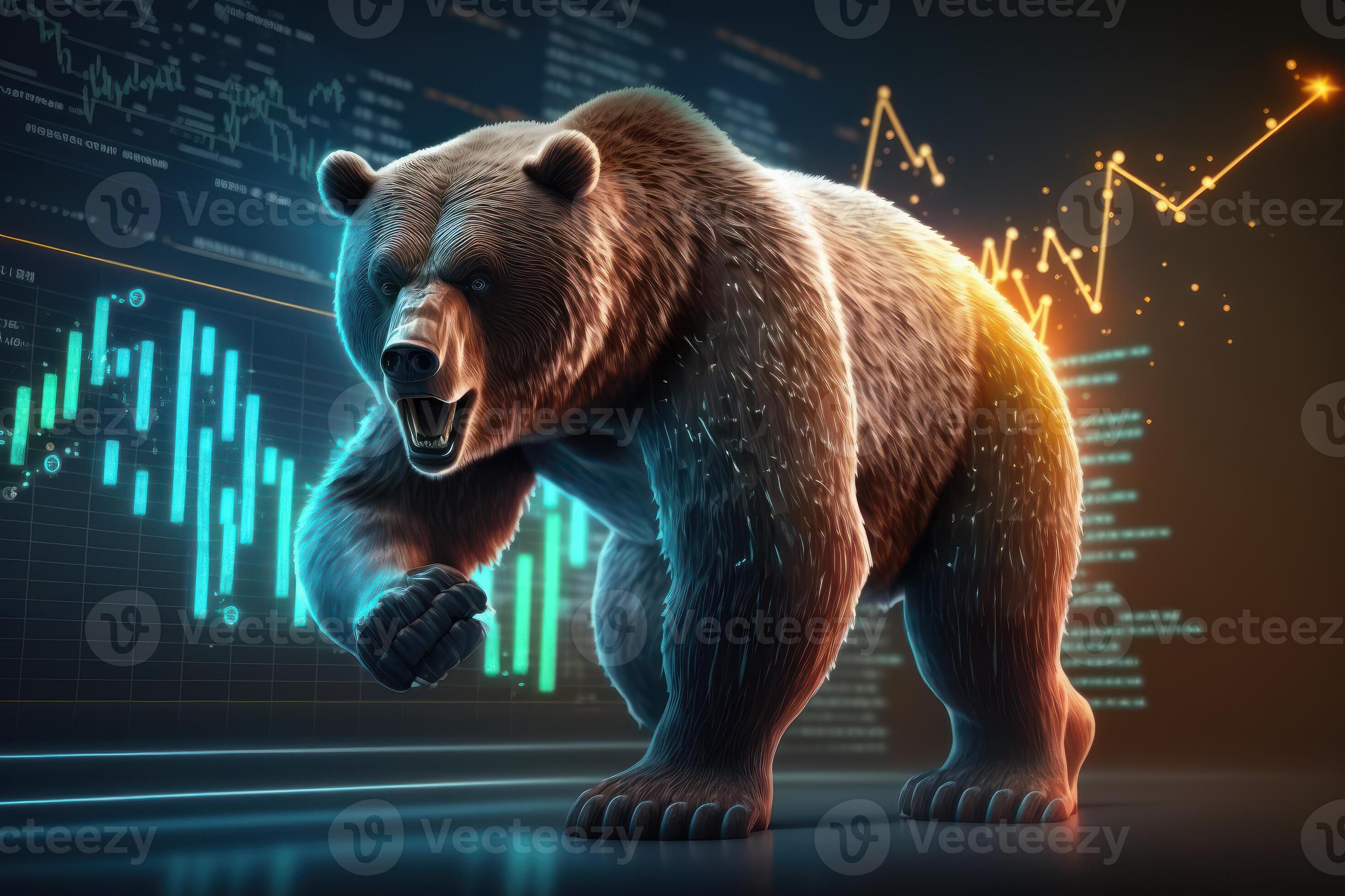 Bear bearish divergence in Stock market and Crypto currency, Bear