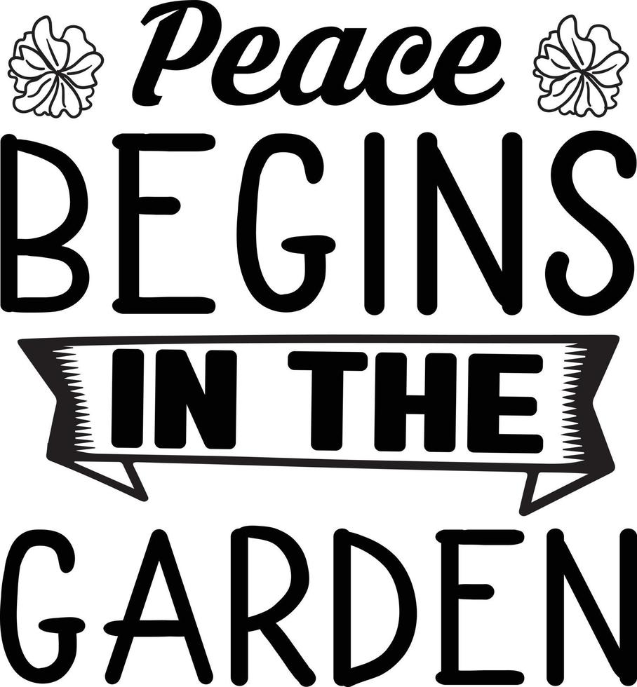 Garden Svg Design vector