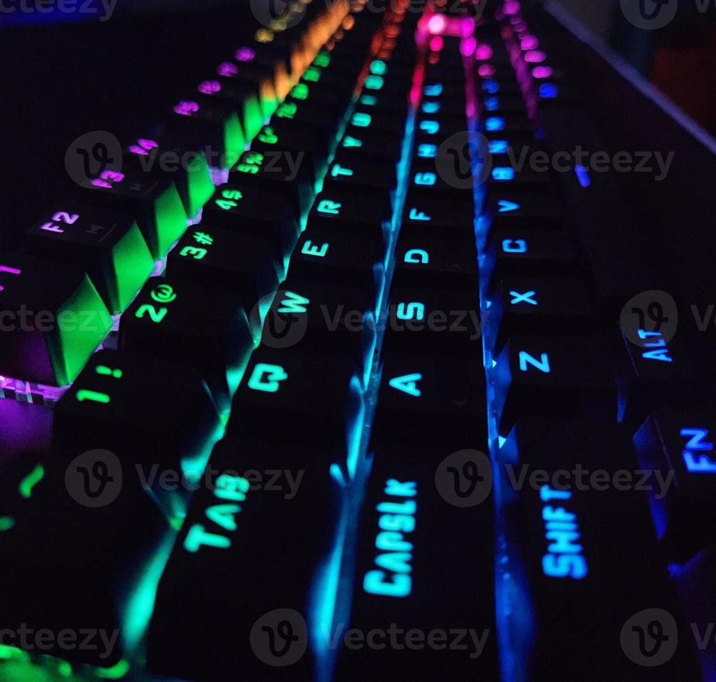Closeup short of RGB Gaming Keyboard photo