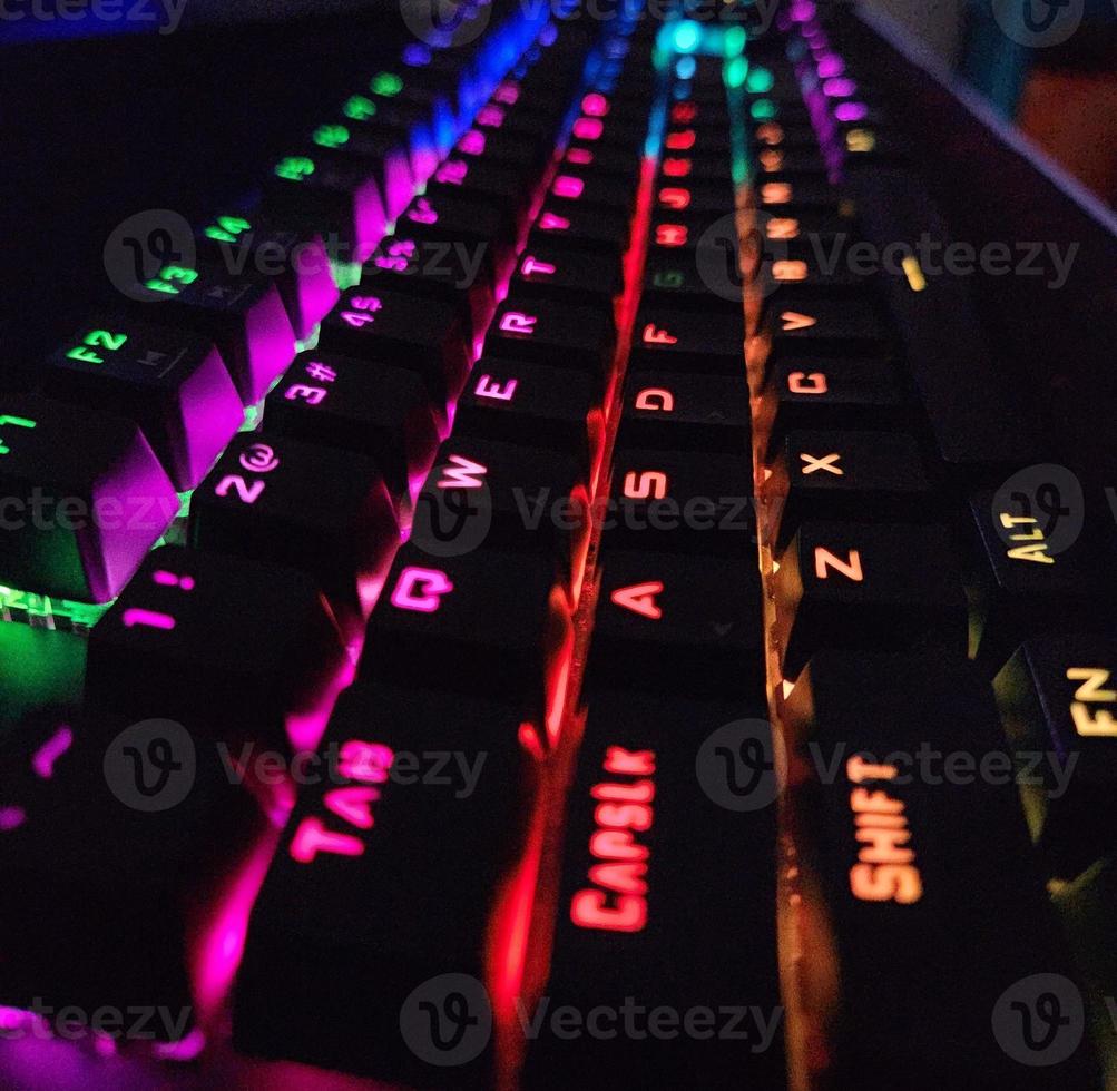 Closeup short of RGB Gaming Keyboard photo