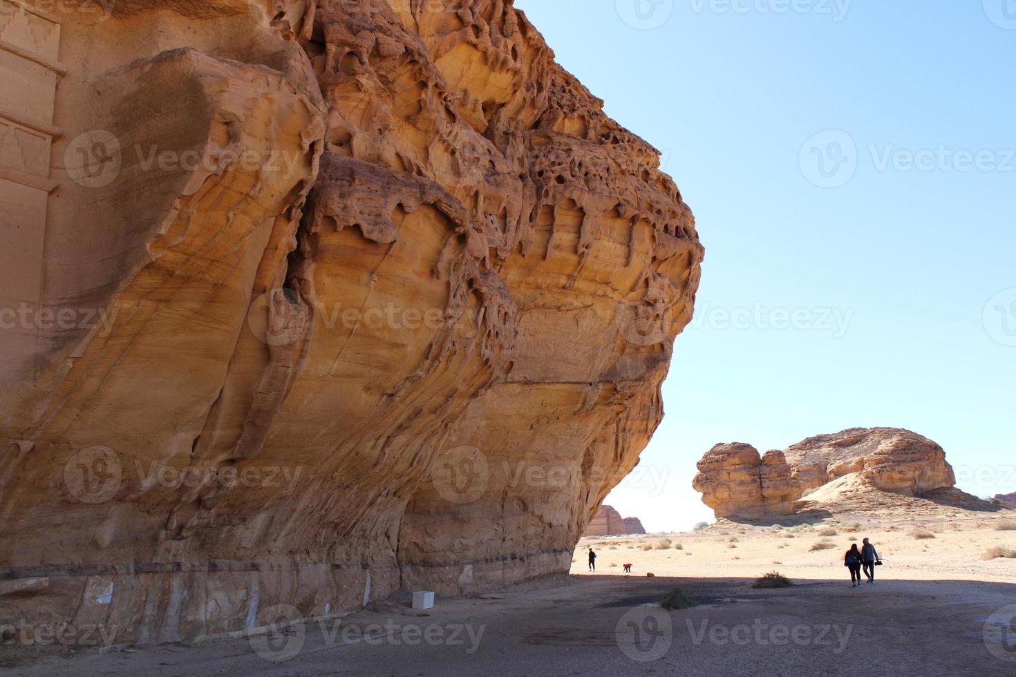 hermosa tiempo de día ver de Alabama hegra, señora Saleh arqueológico sitio en Alabama ula, saudi arabia foto