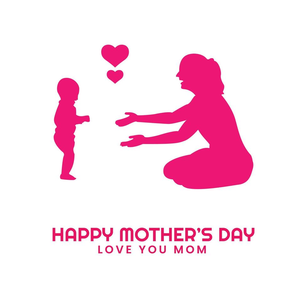 happy mother day wishing post design vector file