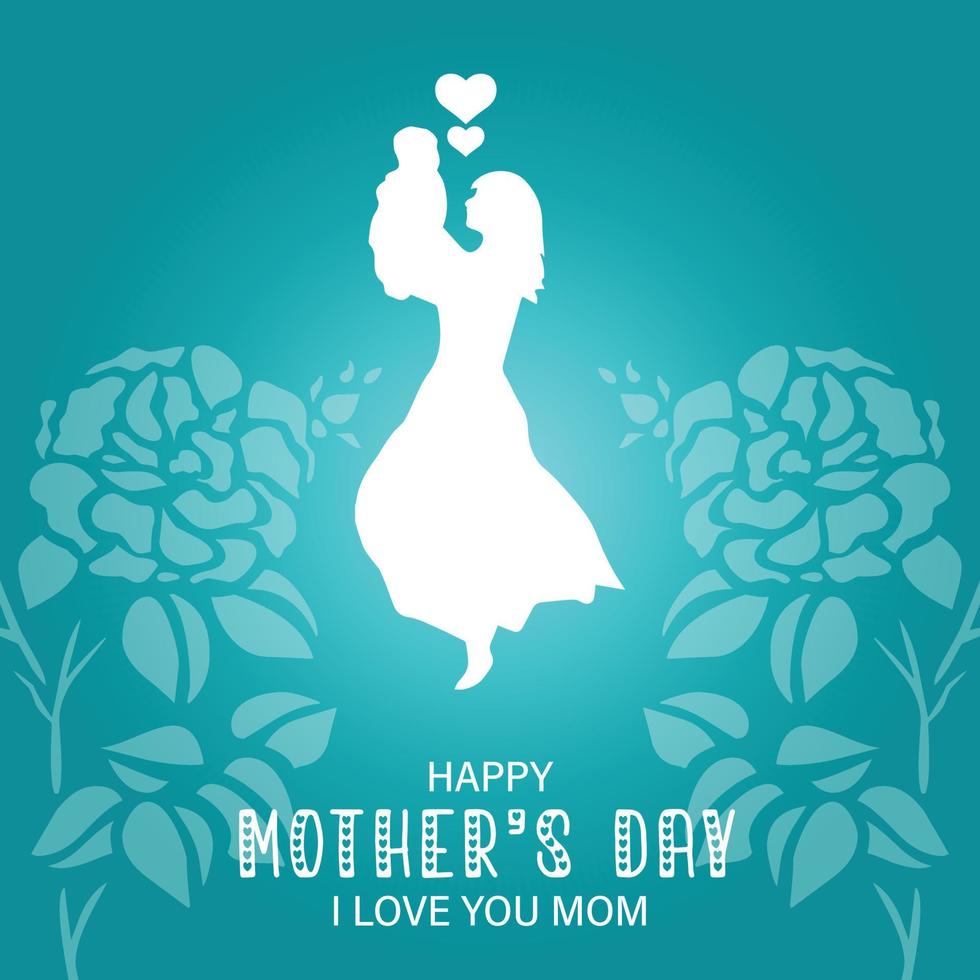 happy mother day wishing post design vector file