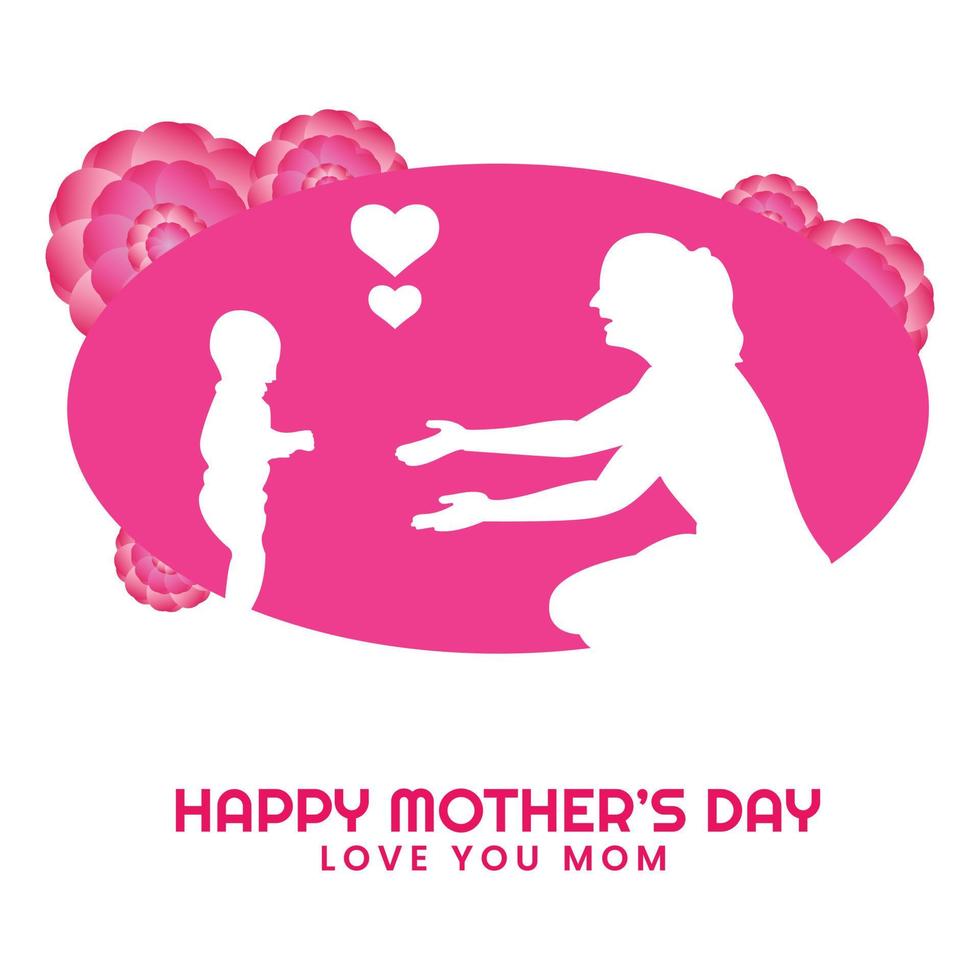 happy mother day wishing post design vector file