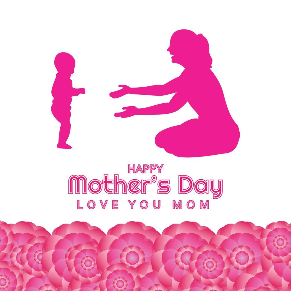 happy mother day wishing post design vector file