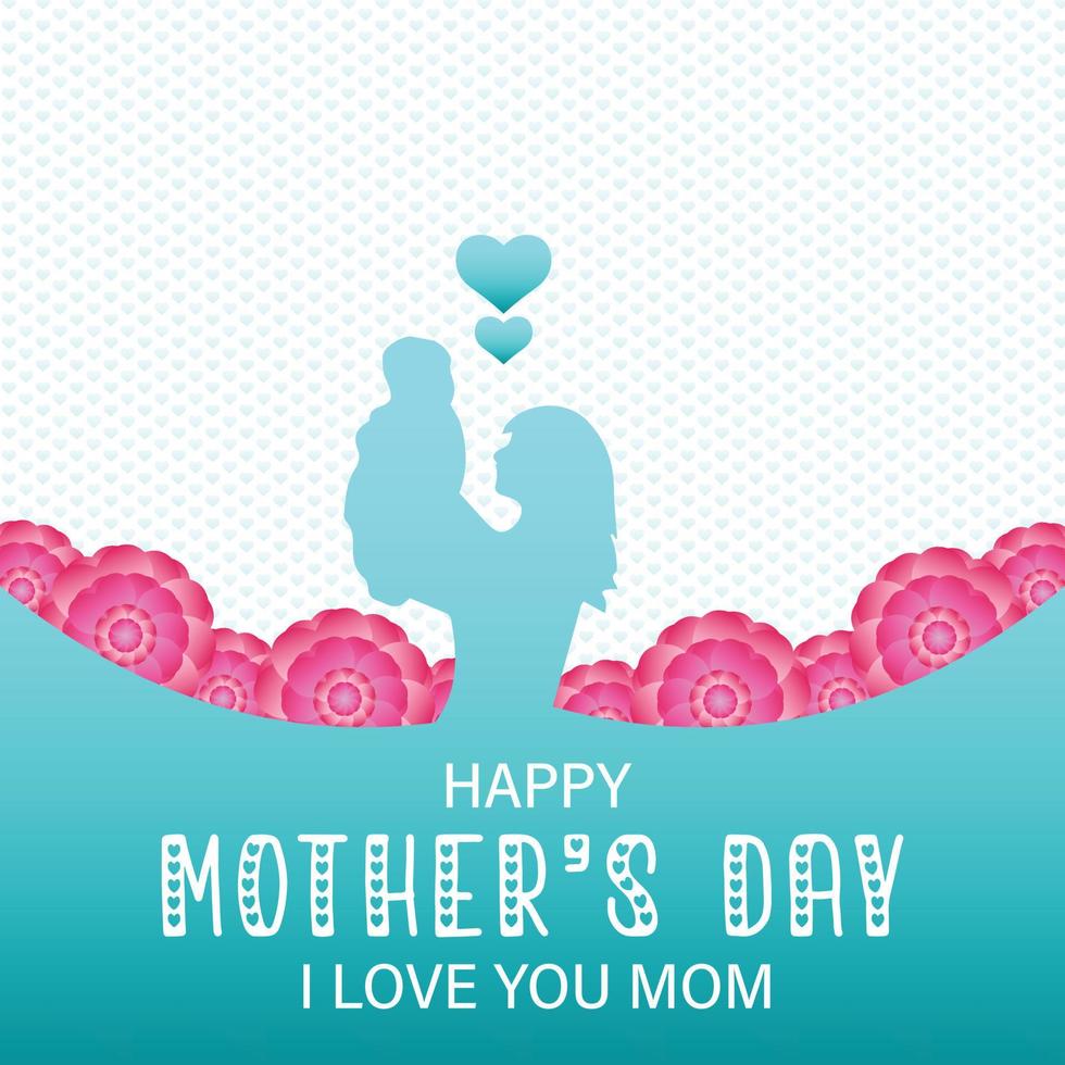 happy mother day wishing post design vector file