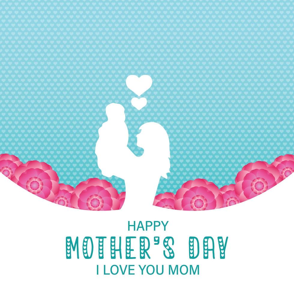 happy mother day wishing post design vector file