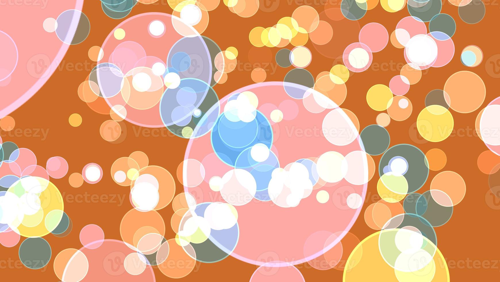 Big orange bokeh bubbles. Colorful orange light bubble divine dimension bokeh blur abstract orange photo