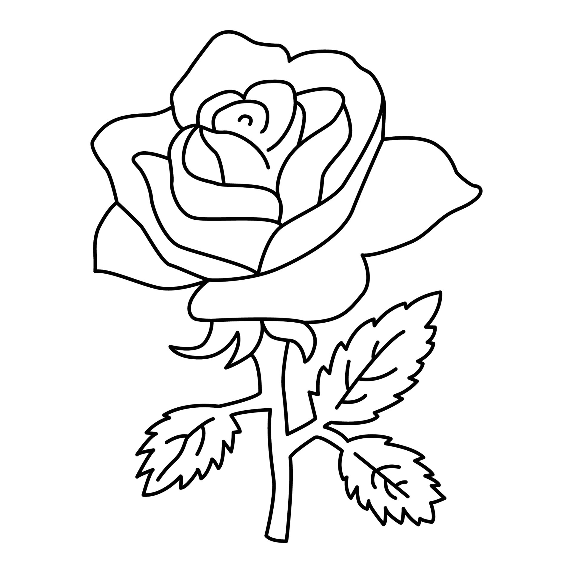 Rose Flower cartoon vector illustration 21865678 Vector Art at Vecteezy